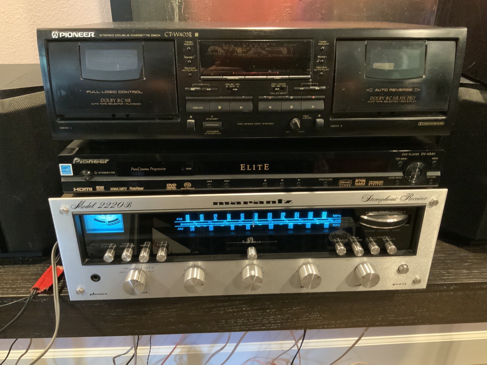 Pioneer CT-W403R Dual Cassette, Auto Reverse, Dolby B & C, HX Pro READ - Image 5