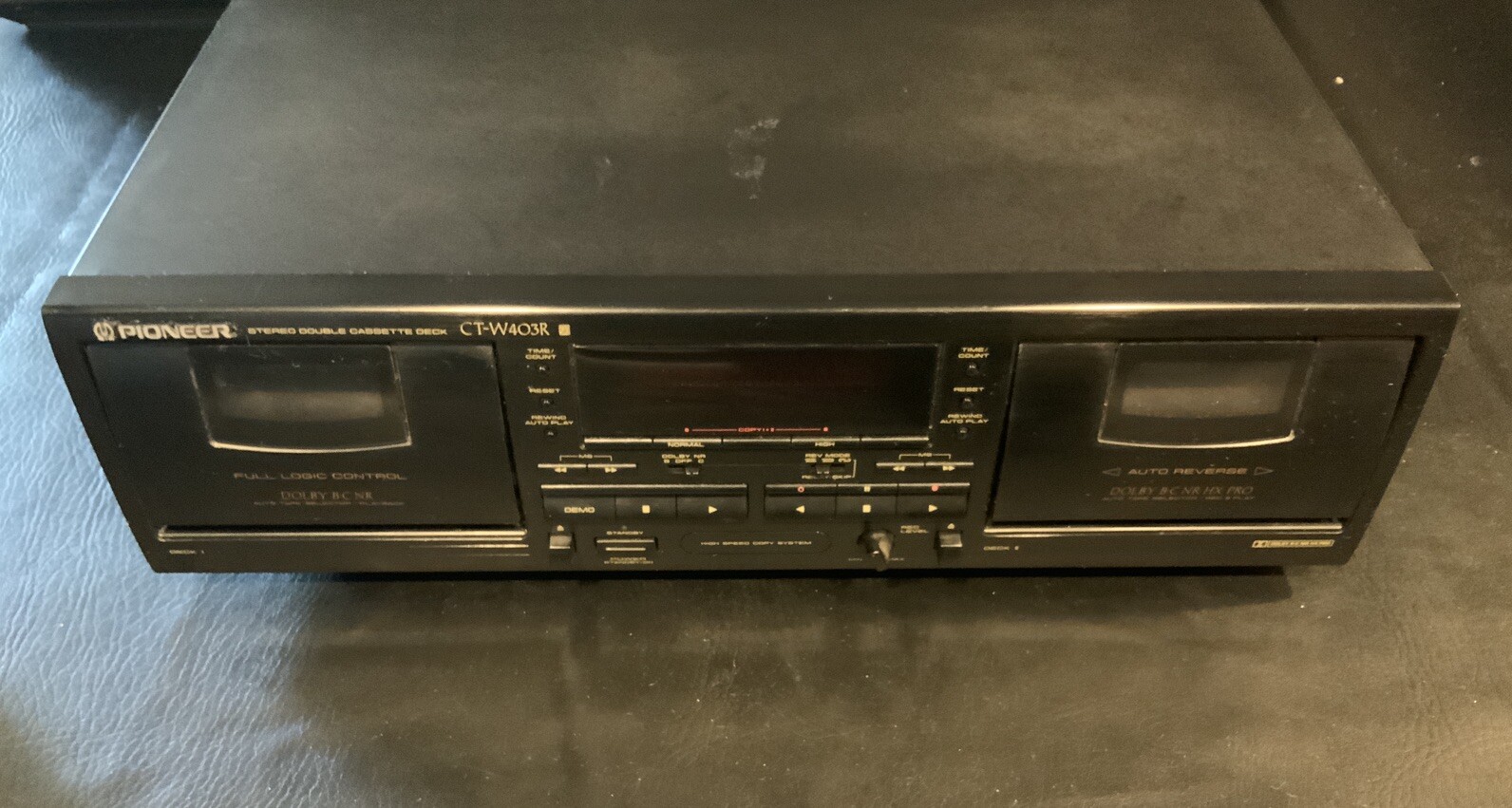 Pioneer CT-W403R Dual Cassette, Auto Reverse, Dolby B & C, HX Pro READ - Image 6