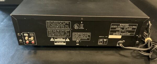Pioneer CT-W403R Dual Cassette, Auto Reverse, Dolby B & C, HX Pro READ - Image 8