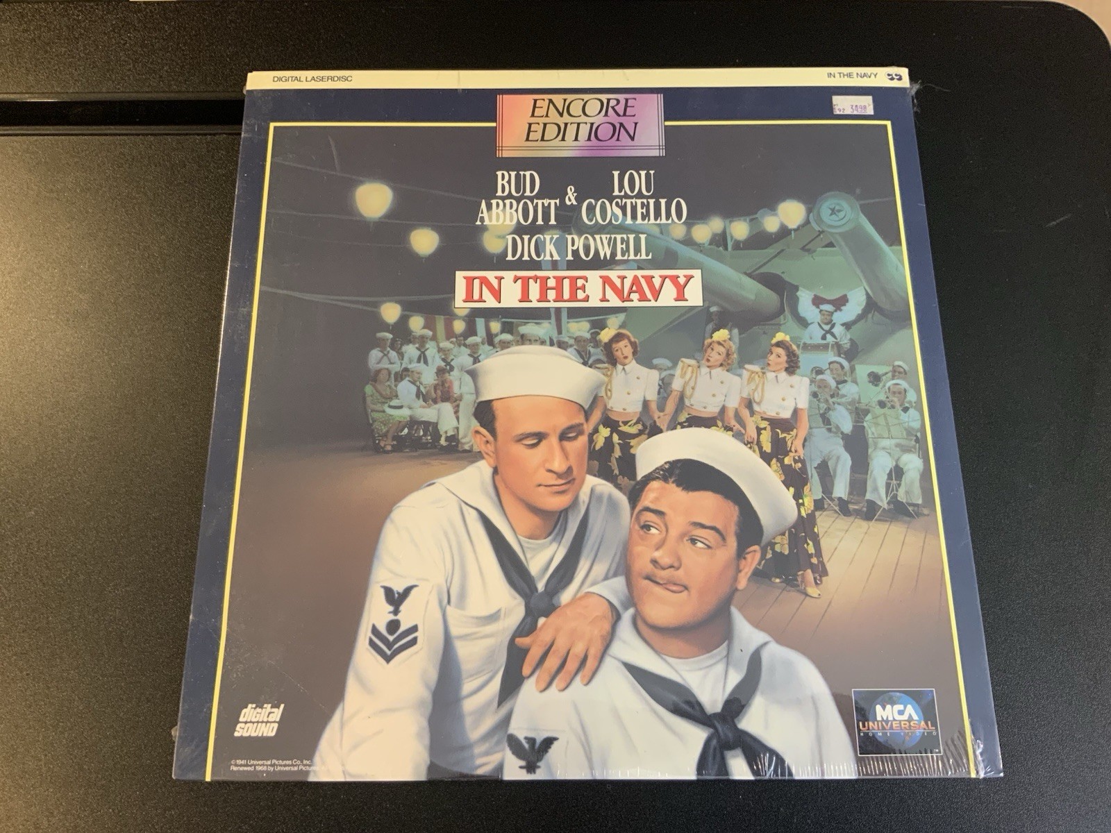 ABBOTT & COSTELLO IN THE NAVY ENCORE MOVIE LASERDISC DICK POWELL NEW SEALED