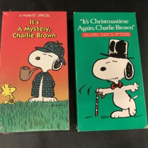 It’s a Mystery, Charlie Brown (VHS, 1996) NEW SEALED + It’s Christmastime Again