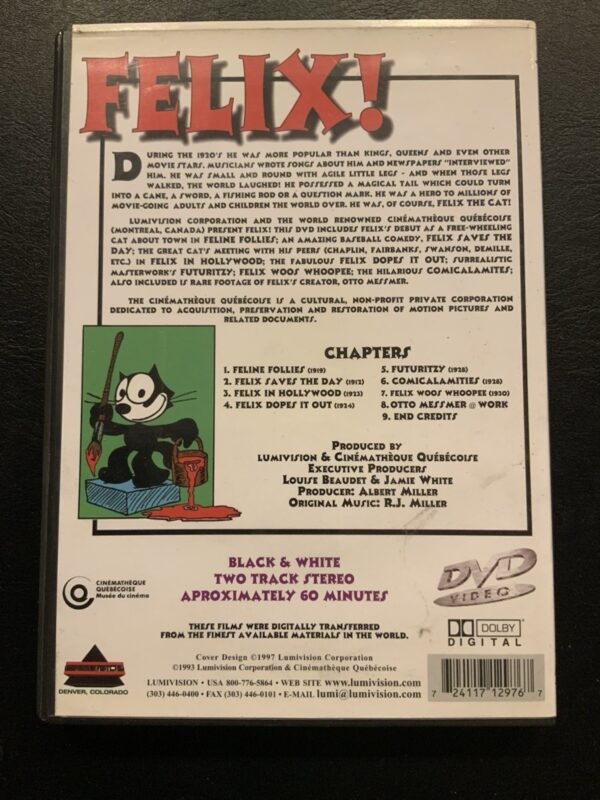 Felix! (Felix the Cat) (DVD) The Original Series Vintage Rare HTF - Image 2