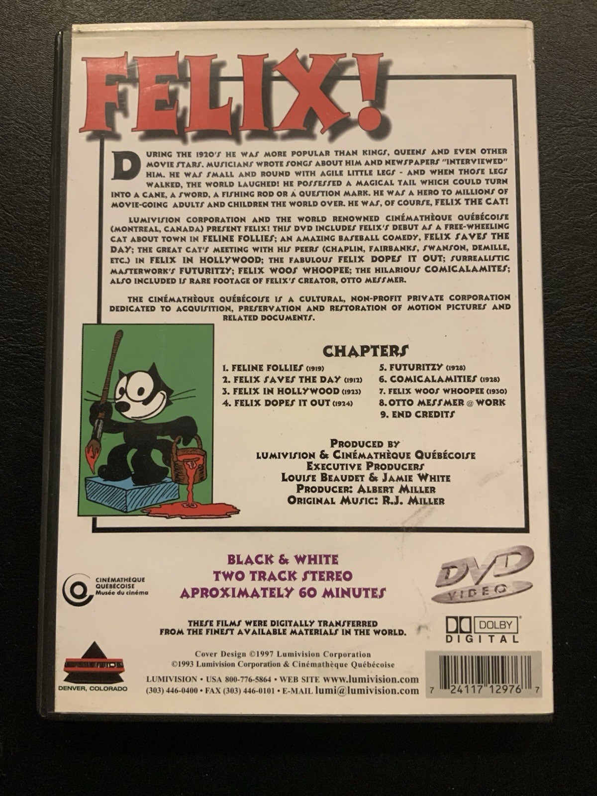 Felix! (Felix the Cat) (DVD) The Original Series Vintage Rare HTF - Image 2