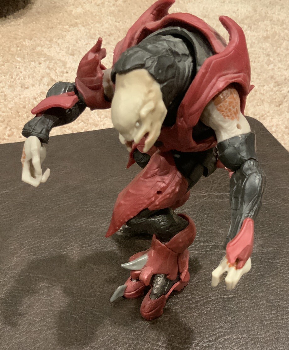 Halo Elite Zealot Alpha Crawler Soldier Figure 7” Mattel 2016 Microsft Incomplet - Image 5