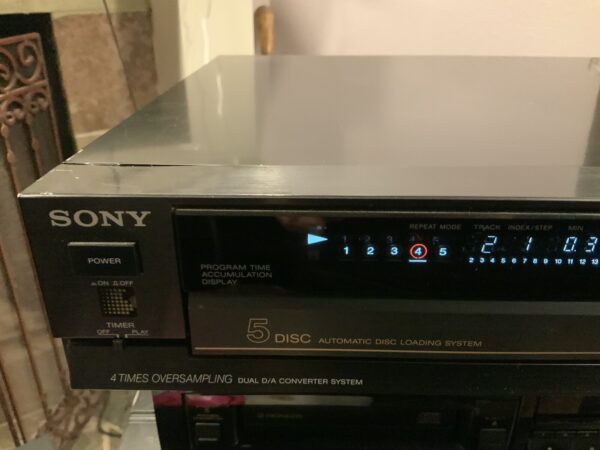 Sony CDP-C50M Compact Disc CD Player 5CD Changer HiFi Separate 1988 Japan - Image 2
