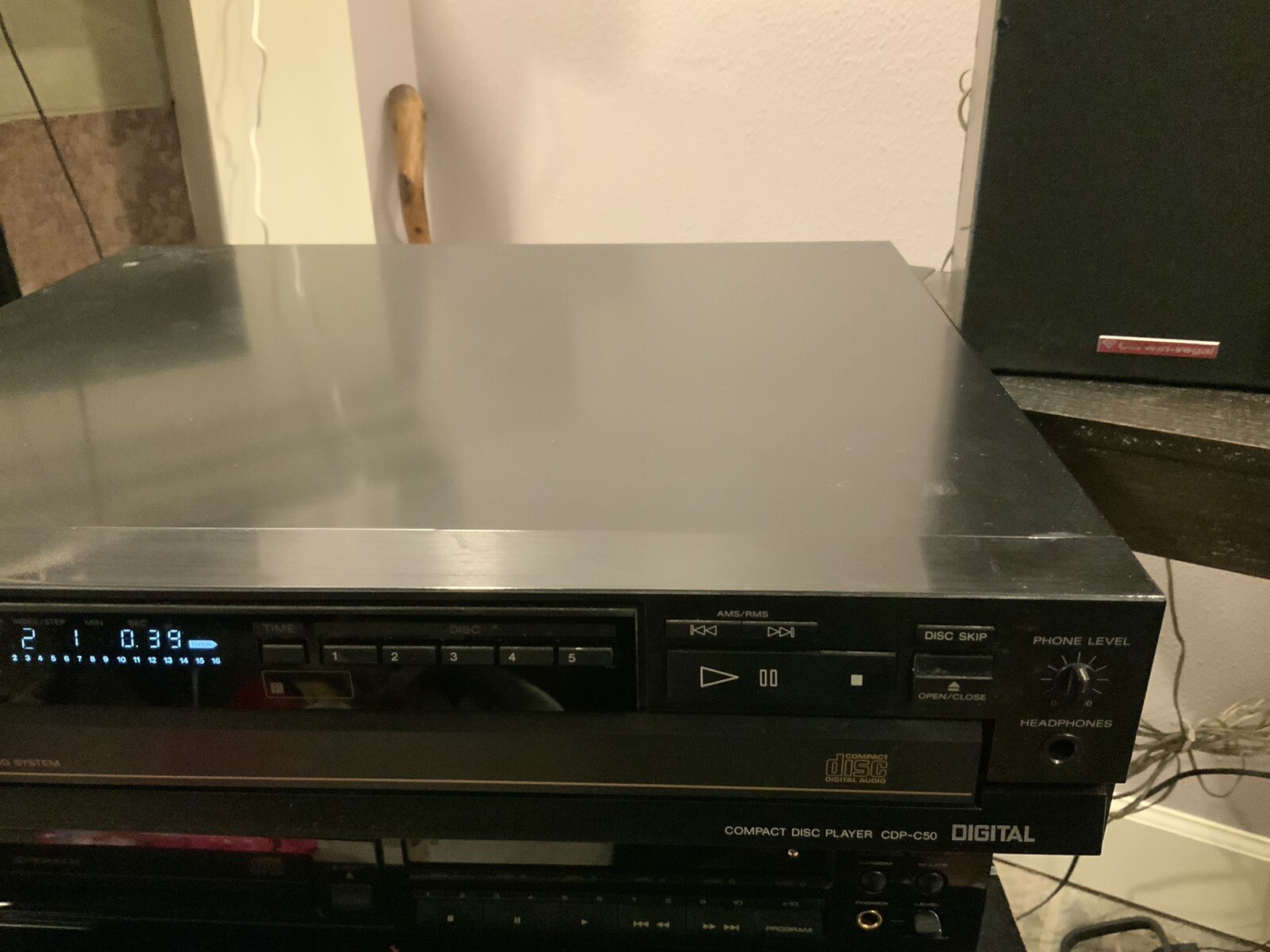 Sony CDP-C50M Compact Disc CD Player 5CD Changer HiFi Separate 1988 Japan - Image 3