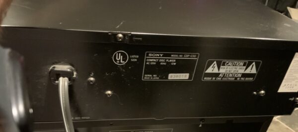 Sony CDP-C50M Compact Disc CD Player 5CD Changer HiFi Separate 1988 Japan - Image 6