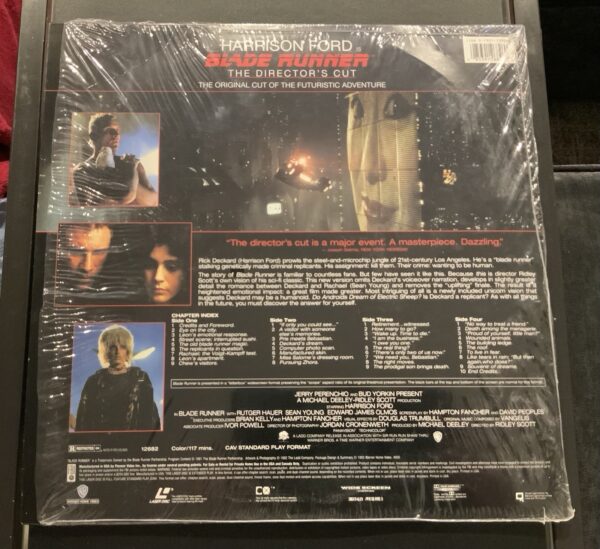 Blade Runner Director's Cut 1993 Harrison Ford  Laserdisc Sealed Special Edition - Image 2