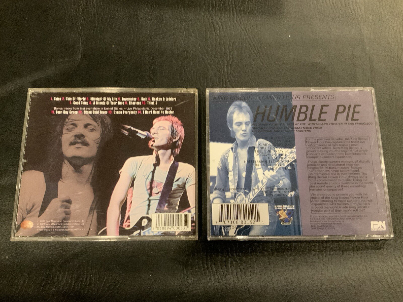 2 CD Lot Humble Pie King Biscuit Flower Hour In Concert & Running With the Pack - Image 2