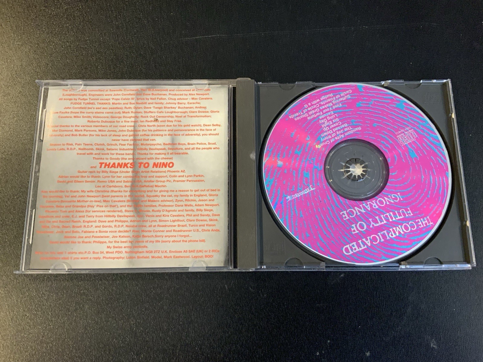 Fudge Tunnel The Complicated Futility Of Ignorance Cd 1994 MOSH119CD RARE - Image 3
