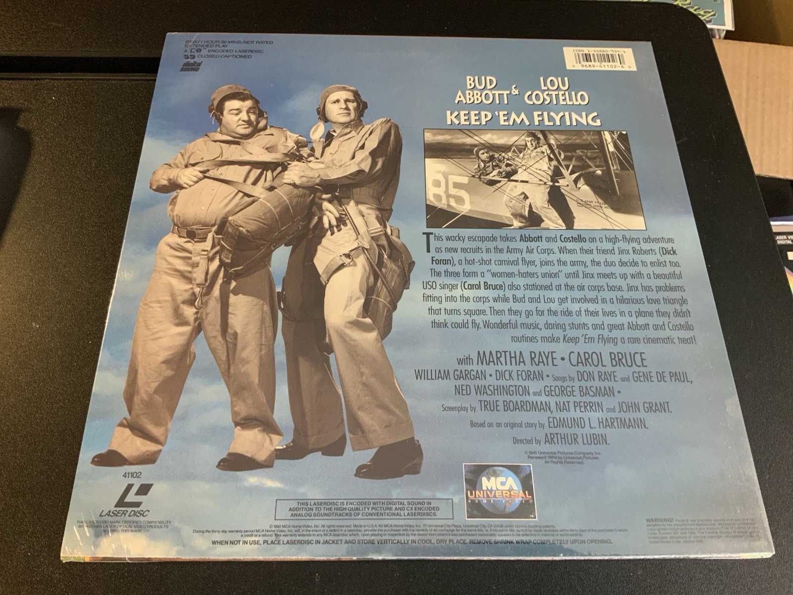 Keep Em Flying Laserdisc LD SEALED MCA Abbott & Costello Martha Raye Carol Bruce - Image 2