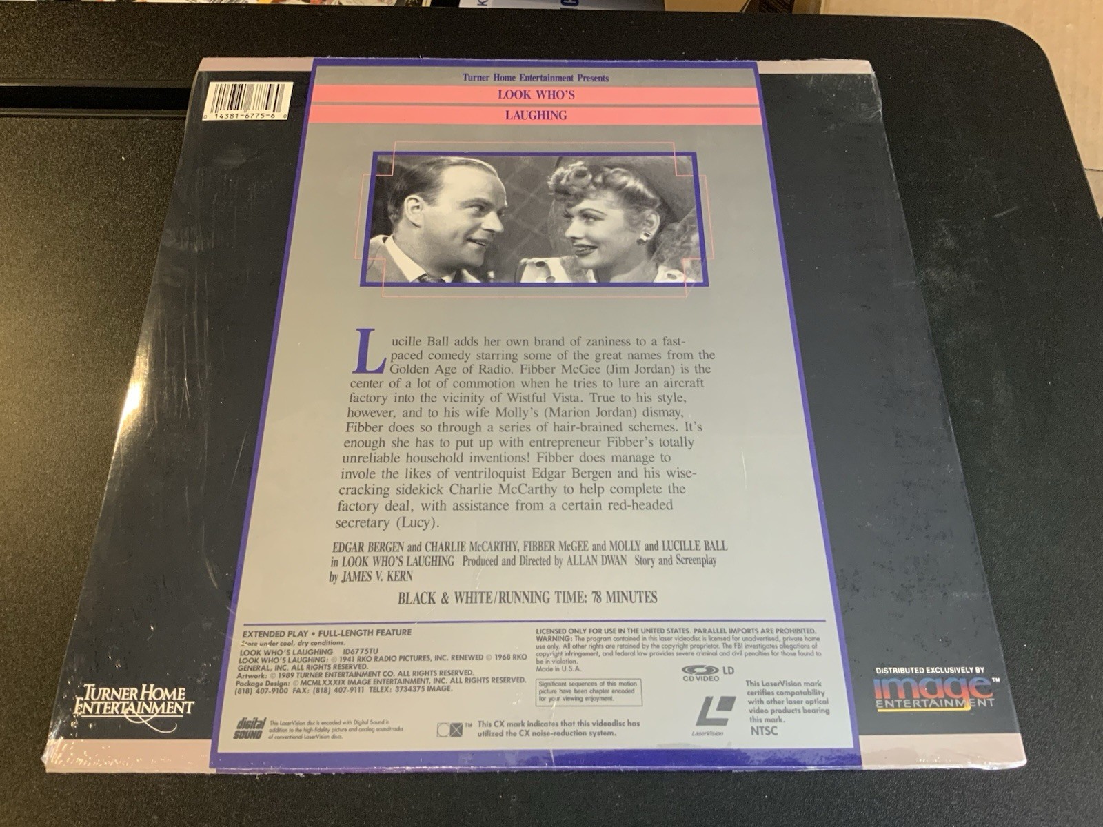 DEAD RECKONING LASERDISC, HUMPHREY BOGART, LIZBETH SCOTT, NEW SEALED - Image 4
