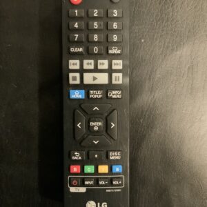 LG Blue-ray Disk Player Remote AKB73735801 Tested & Working