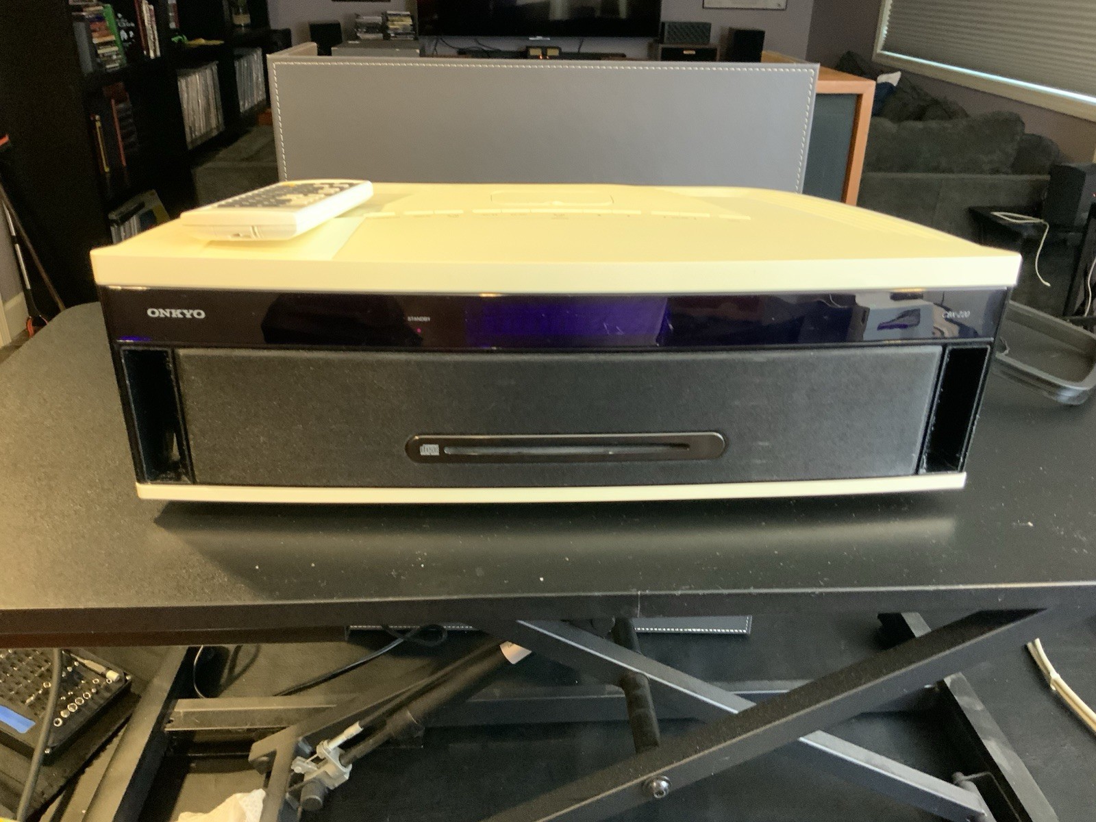 Rare Onkyo Aero Sound System - CBX-Z20 w/Remote Retro White CD iPod Dock Tested - Image 2