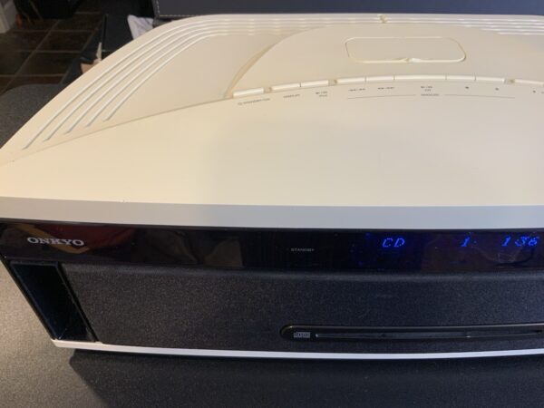 Rare Onkyo Aero Sound System - CBX-Z20 w/Remote Retro White CD iPod Dock Tested - Image 4