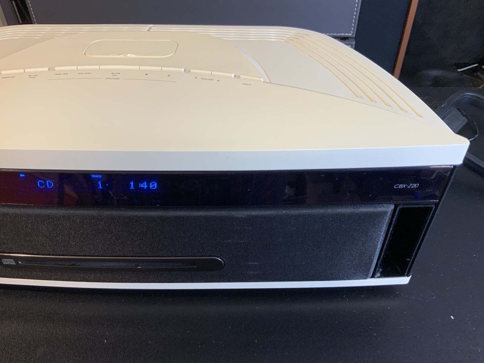 Rare Onkyo Aero Sound System - CBX-Z20 w/Remote Retro White CD iPod Dock Tested - Image 5