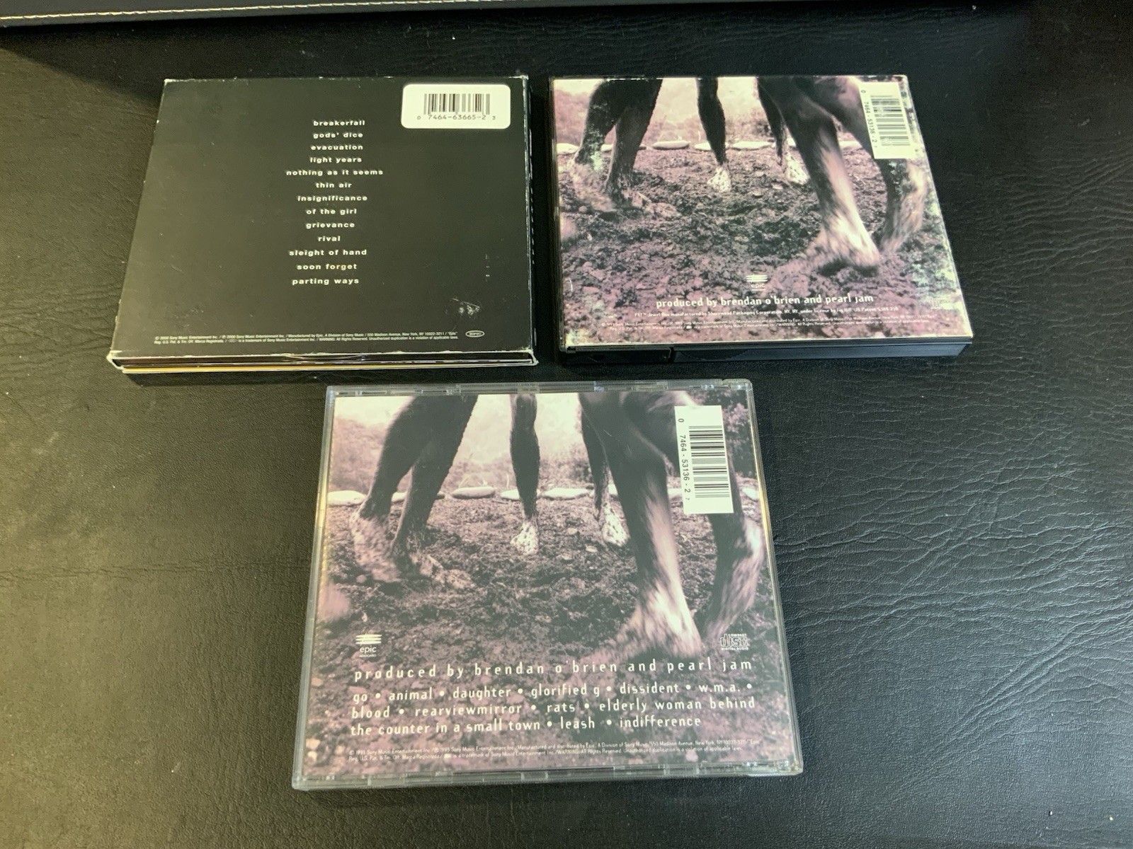 PEARL JAM - VS. (2 Copies) & Binaural.  LOT OF (3) CDS Rare Early Case VG - Image 2