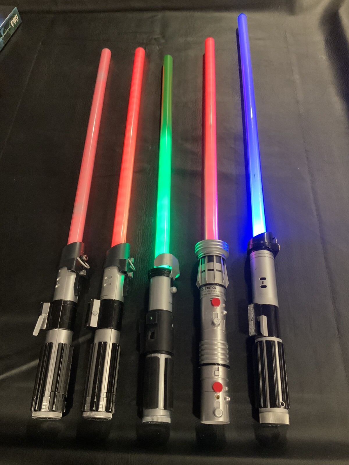 5 Star Wars Lightsabers Force FX, Ultimate FX, 2007 Master Replicas, Hasbro READ