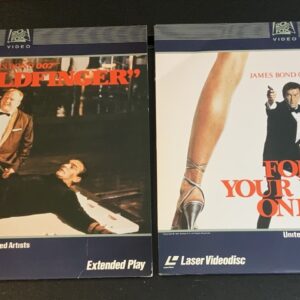 James Bond 007 2x LaserDisc Lot - For Your Eyes Only  & Goldfinger Pioneer 20th