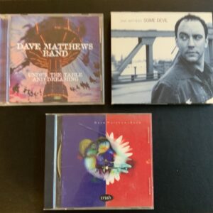 Dave Matthews Band 3 CD Lot Under the Table and Dreaming, Some Devil, Crash