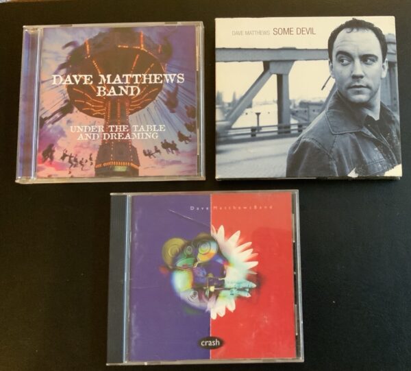 Dave Matthews Band 3 CD Lot Under the Table and Dreaming, Some Devil, Crash - Image 2