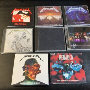 Metallica 8 CD Lot | Ride The Lightning, Master Of Puppets, And Justice, Black +
