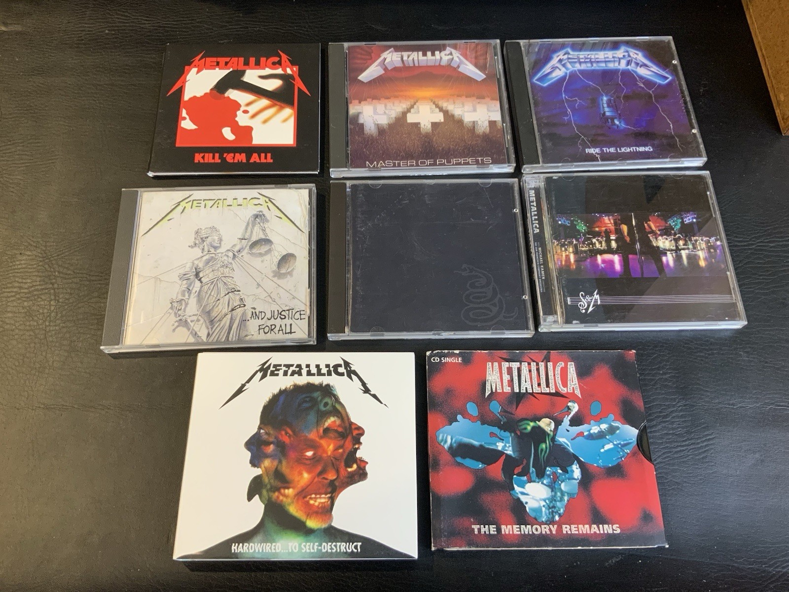 Metallica 8 CD Lot | Ride The Lightning, Master Of Puppets, And Justice, Black +