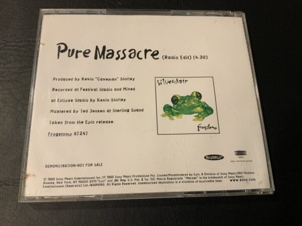 Silverchair - PURE MASSACRE Demo RARE 1995 Murmur Epic Sony CD ESK 7275 - Image 2