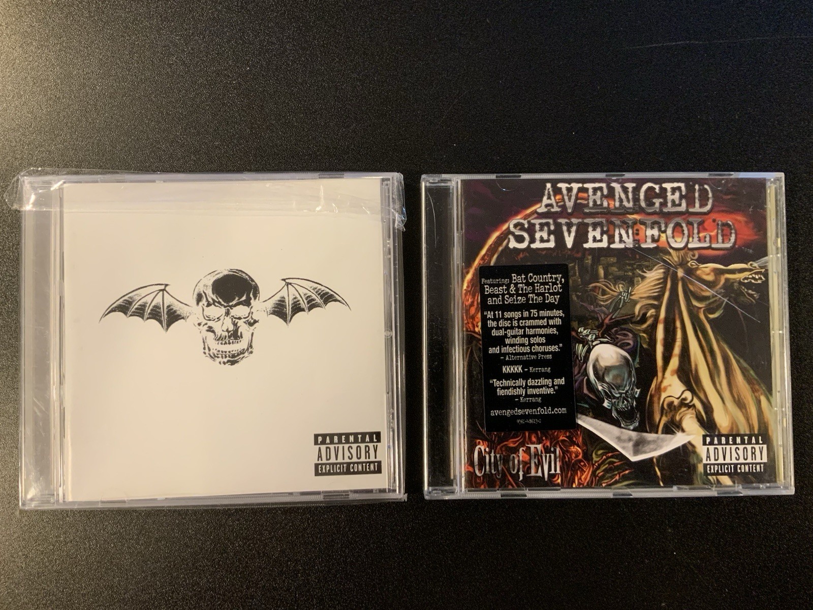 Lot of 2 CD: Avenged Sevenfold - City Of Evil & Self Titled Metal/Rock