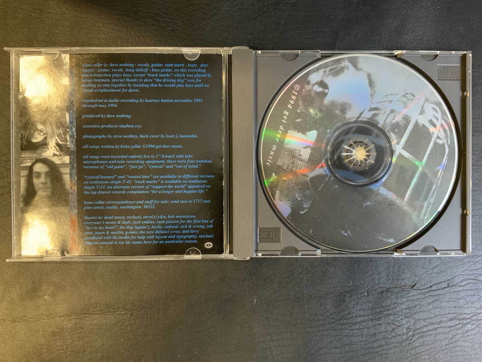 Bone Cellar. - Now That It’s All Over 1994 Get Deer Music RAREAF CD - Image 3