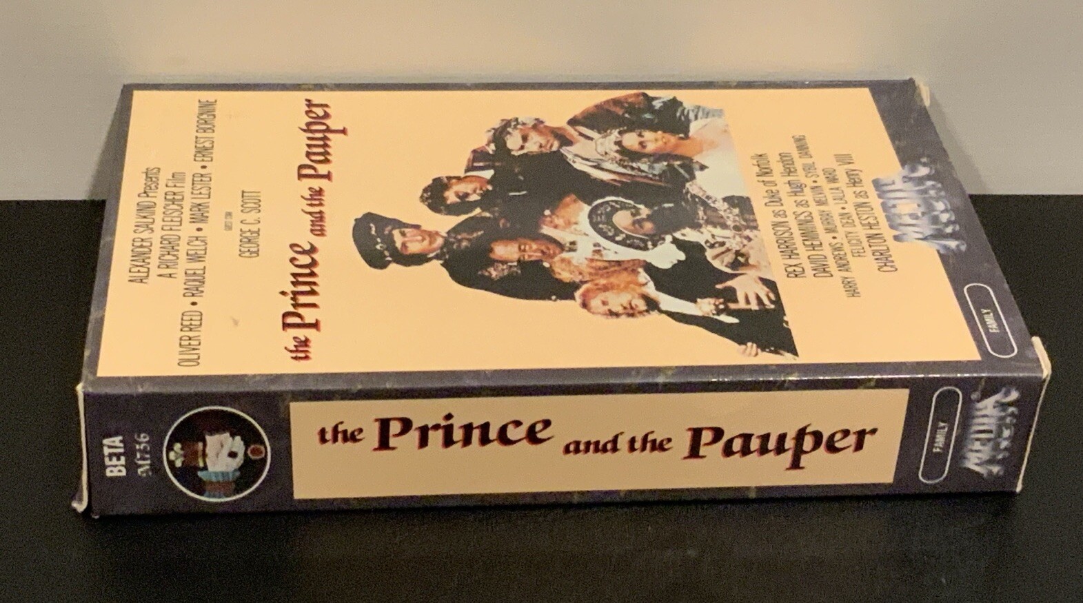 The Prince and the Pauper Beta Tape Media 1984 USA Mark Twain Charlton Heston - Image 3