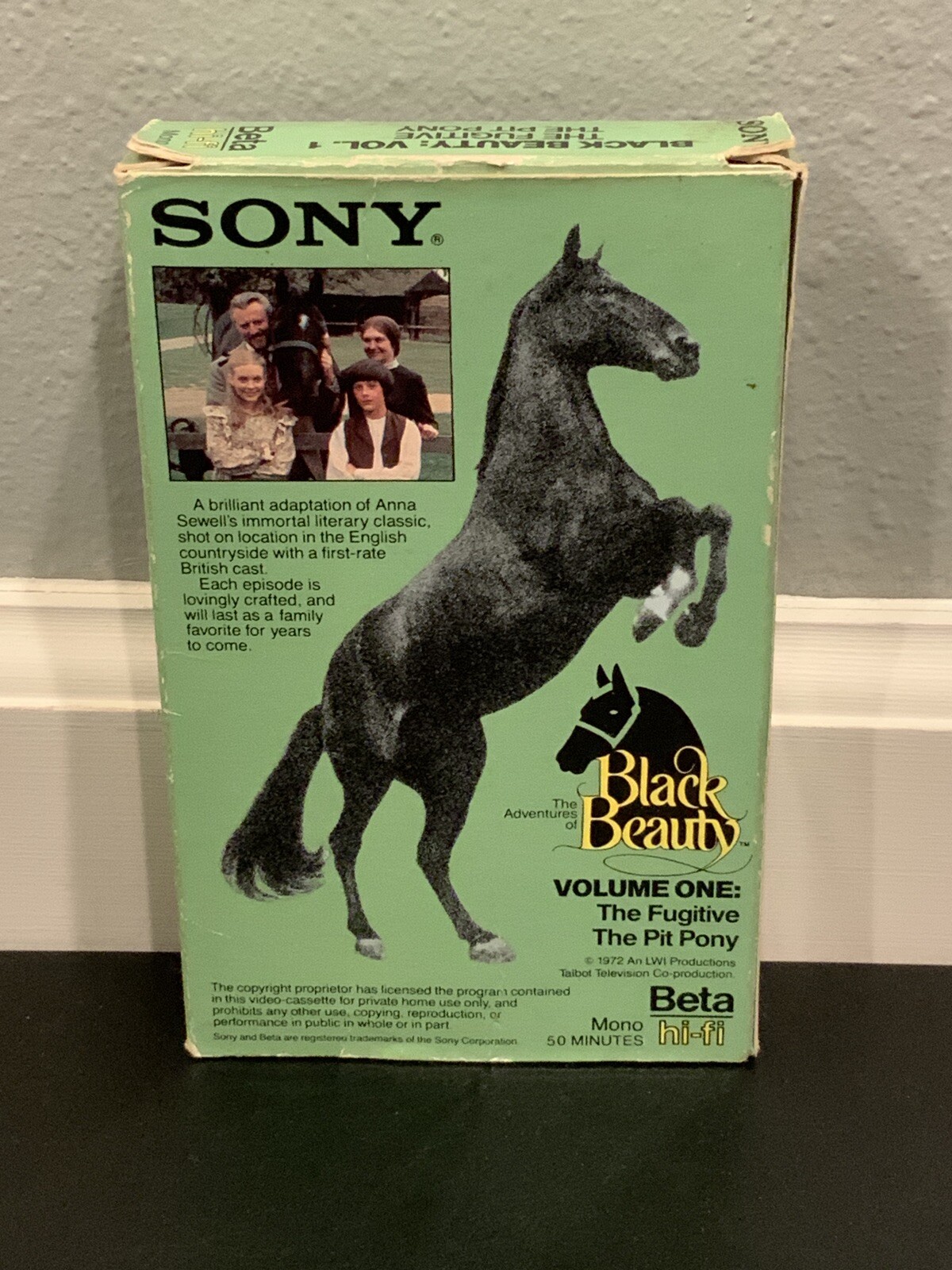 Betamax Black Beauty 3 Tape Lot, Fugitive The Pit Pony, Ribbon For Beauty+ RARE - Image 3