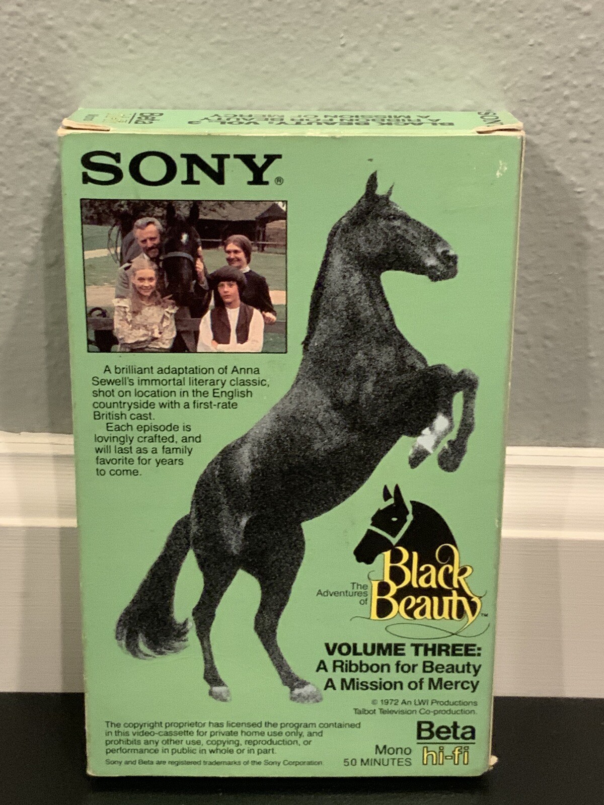 Betamax Black Beauty 3 Tape Lot, Fugitive The Pit Pony, Ribbon For Beauty+ RARE - Image 7