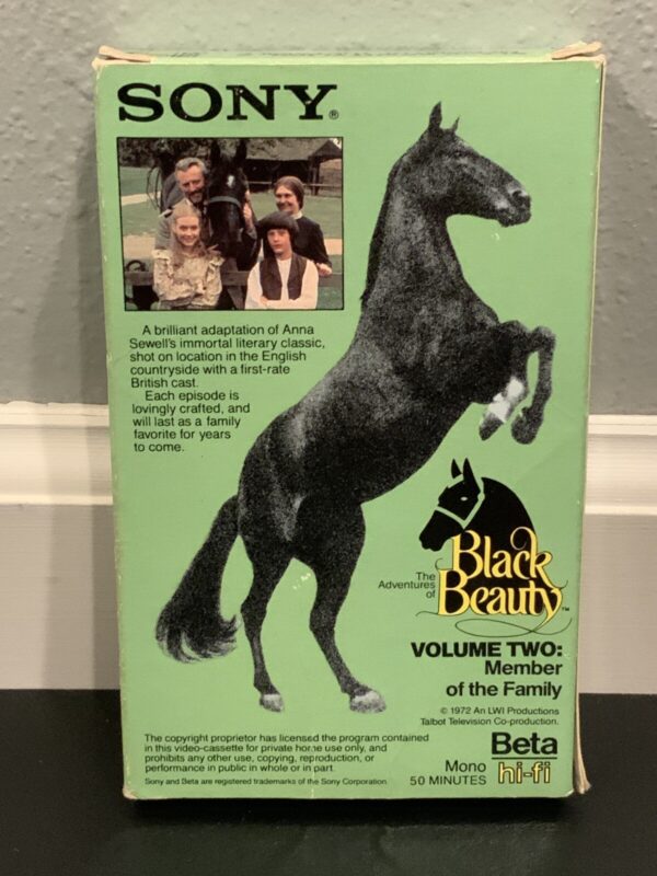 Betamax Black Beauty 3 Tape Lot, Fugitive The Pit Pony, Ribbon For Beauty+ RARE - Image 10