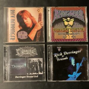 Rick Derringer 4 CD Lot RARE- Electra Blues, Live Paradise Theater, SWEET EVIL