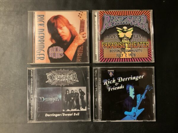 Rick Derringer 4 CD Lot RARE- Electra Blues, Live Paradise Theater, SWEET EVIL