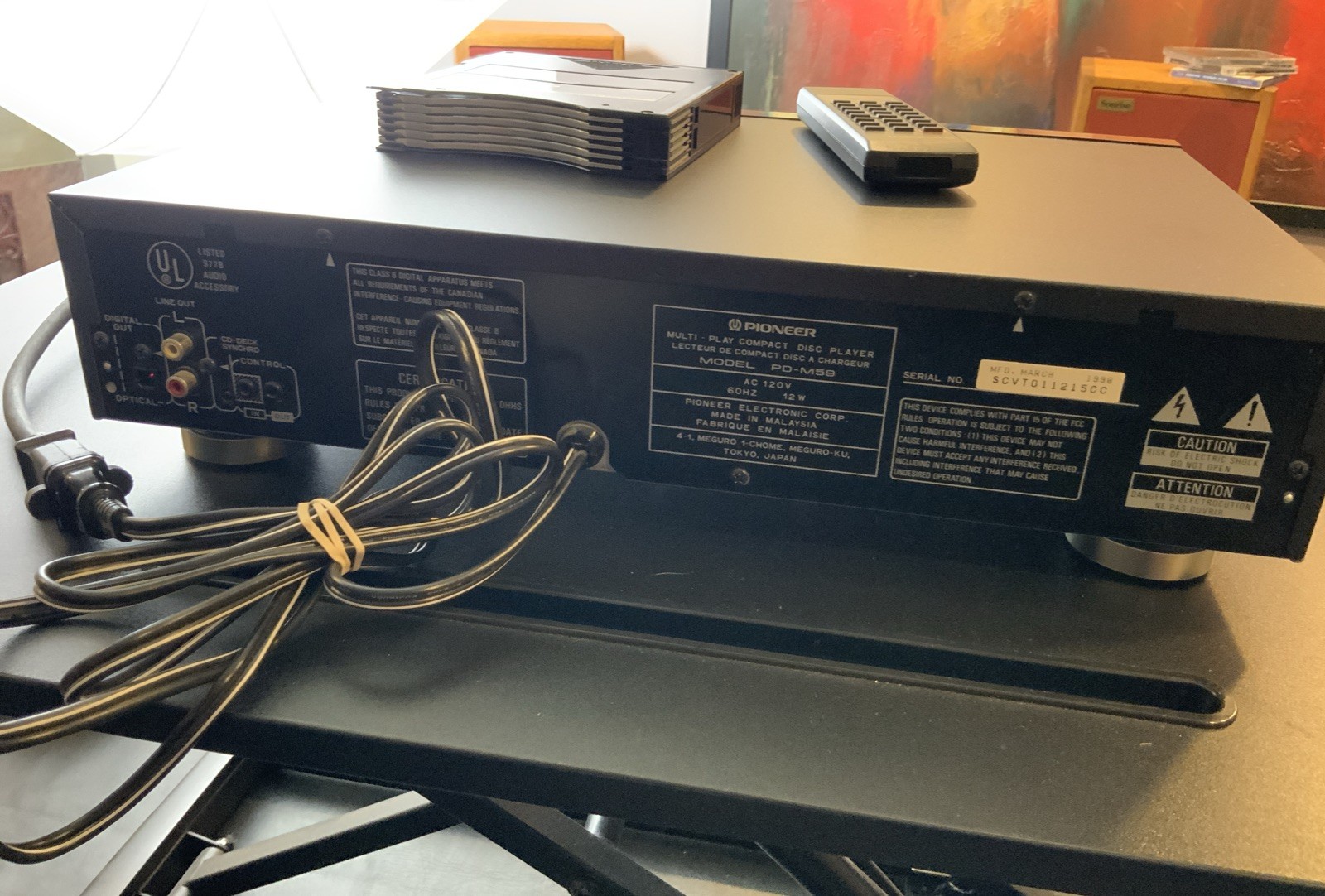 Pioneer PD-M59 CD Player - Image 6