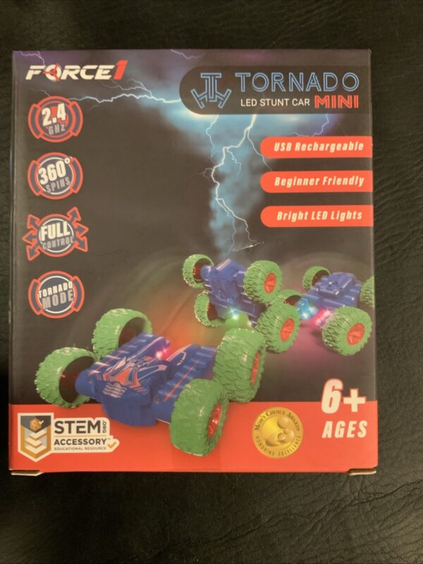 Force1 Tornado Mini LED Stunt Car Remote Control Rechargeable STEM Toy NEW