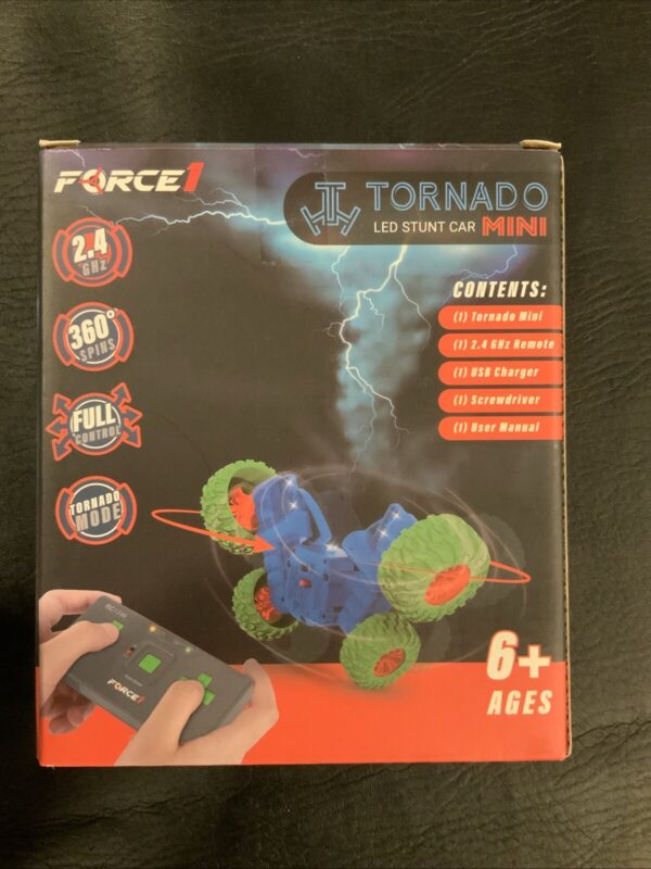 Force1 Tornado Mini LED Stunt Car Remote Control Rechargeable STEM Toy NEW - Image 2