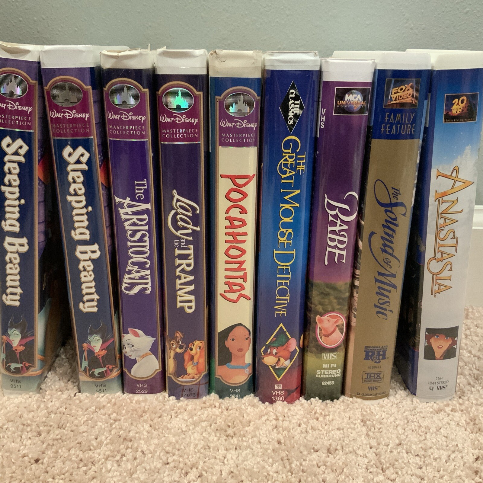 Lot Of 9 Disney VHS Movies: Black Label, Masterpiece Collection - Image 3