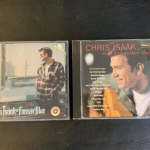 2 CD Lot Chris Isaak (Forever Blue & San Francisco Days) Must Listen Have Albums