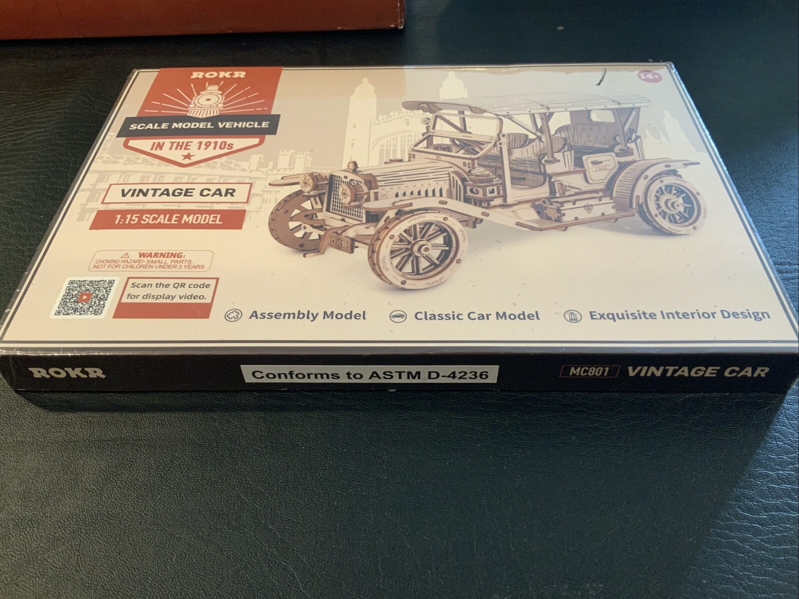 ROKR Vintage Car Scale Model Vehicle MC801 3D Wooden Puzzle 14+ Robotime - Image 3