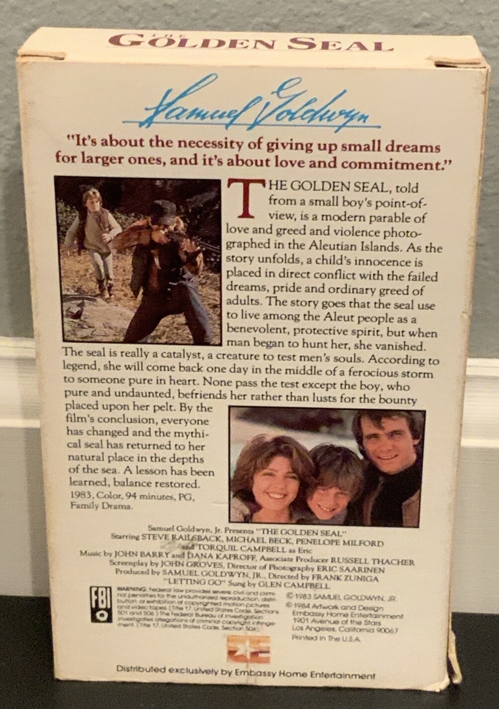 The Golden Seal Betamax Cassette Tape Movie Family/Children - Image 2