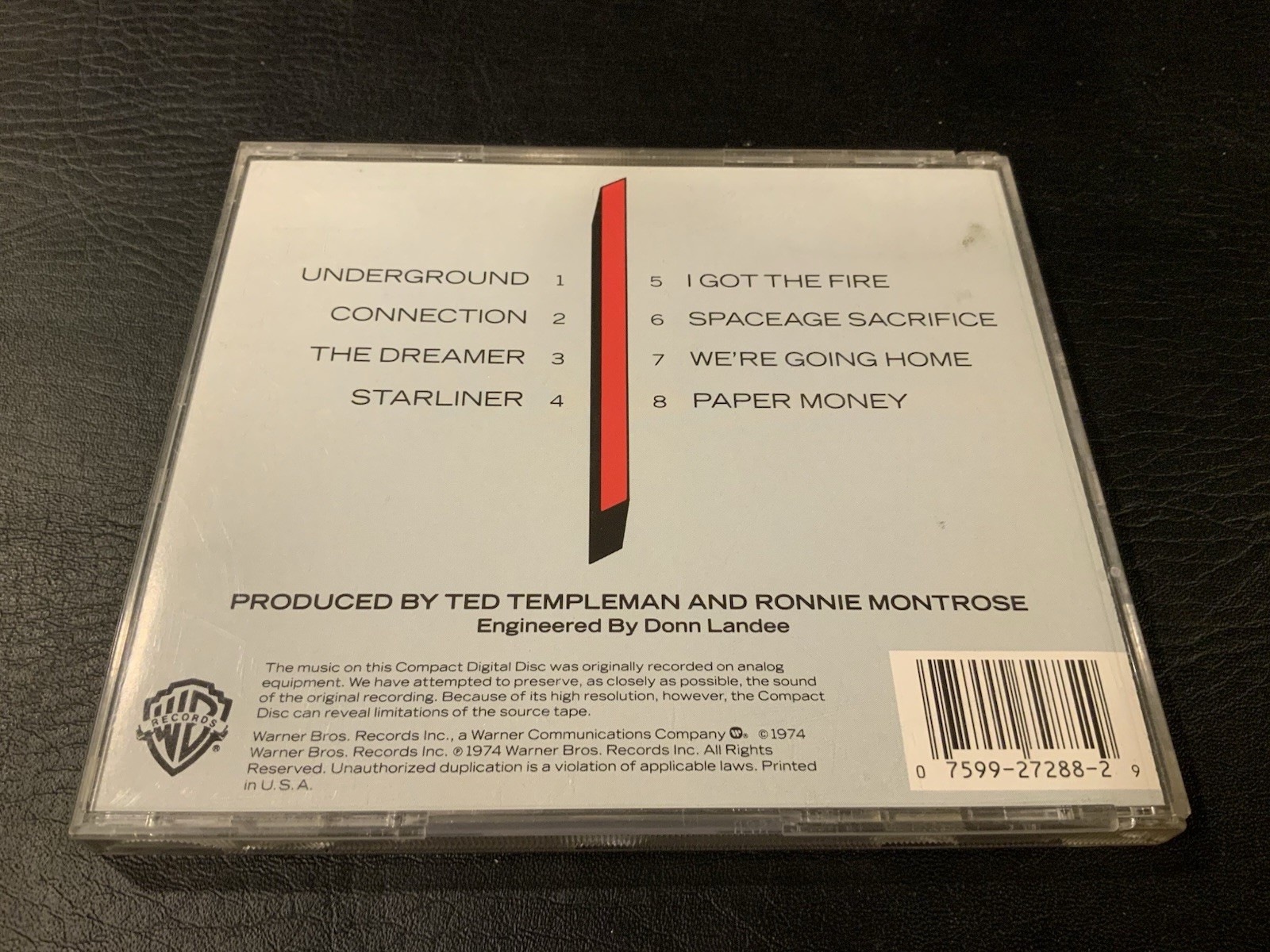 Montrose - Paper Money 1974 CD Sammy Hagar Ronnie Classic Hard Rock Heavy Metal - Image 2
