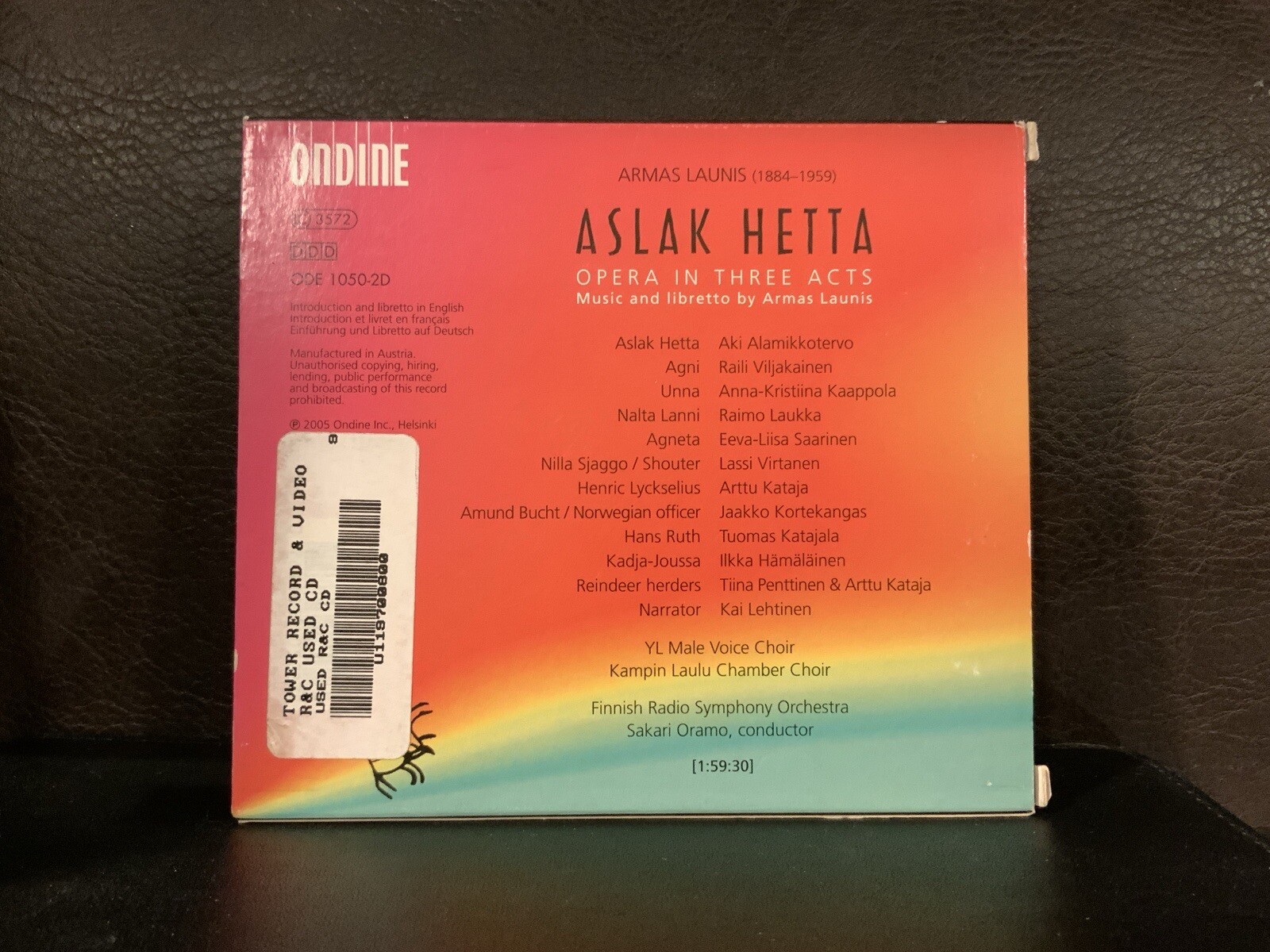 Armas Launis - Aslak Hetta - Opera in Three Acts (2-CD Oramo, Finnish RSO) - Image 2