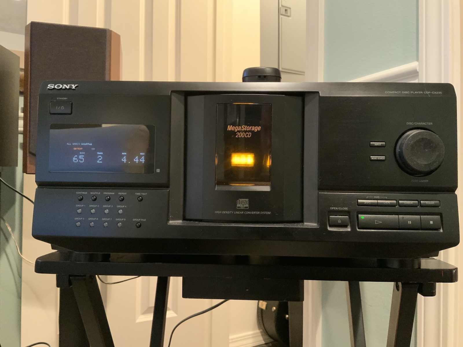 Sony CDP-CX235 MegaStorage 200CD Carousel Changer Player w Remote TESTED ✅