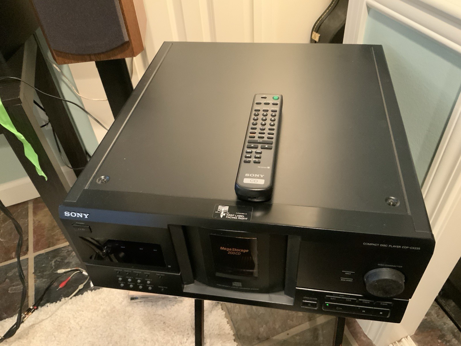 Sony CDP-CX235 MegaStorage 200CD Carousel Changer Player w Remote TESTED ✅ - Image 4