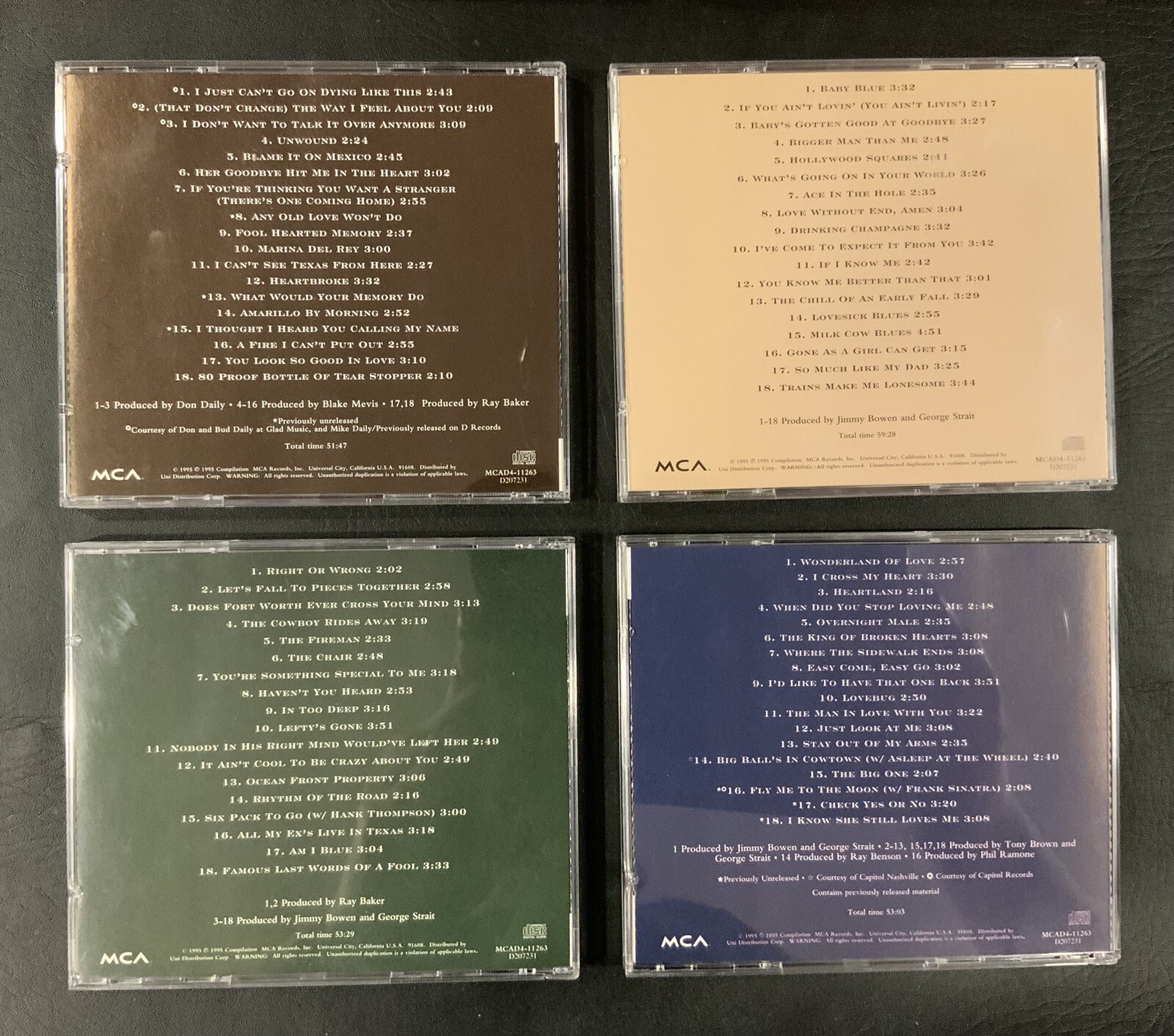 George Strait: Strait Out of the Box 4 CD Disc Box Set & Booklet MCA 1995 - Image 5