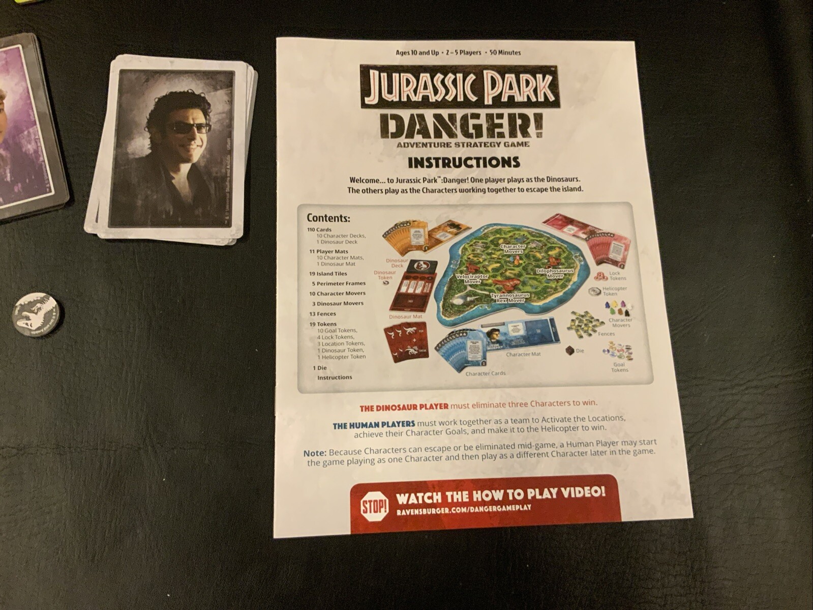 Jurassic Park Danger ! Ravensburger 2018 Adventure Strategy Board Game - Image 6