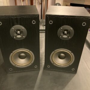 Altec Lansing Model 85 High Fidelity Bookshelf Speaker 8 Ohm Pair Black Tested